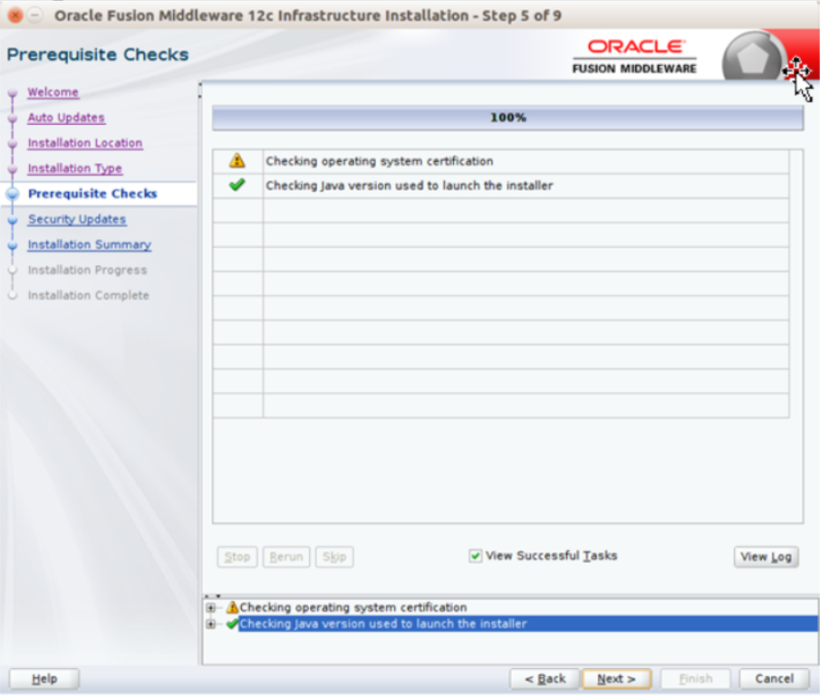 pre-requisite checks